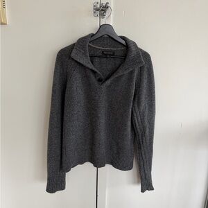 Banana Republic Dark Gray Men's Italian Wool Sweater